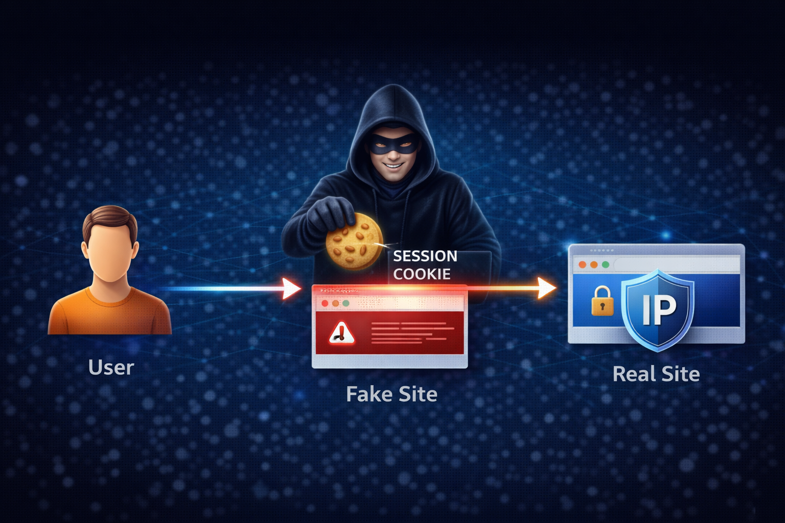 Man in the Middle Phishing Attack