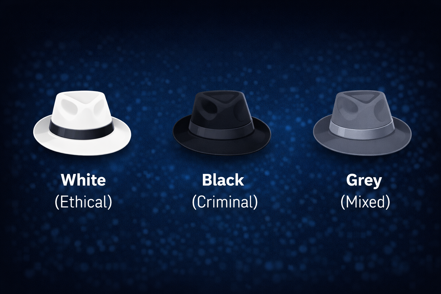 White vs Black vs Grey Hat