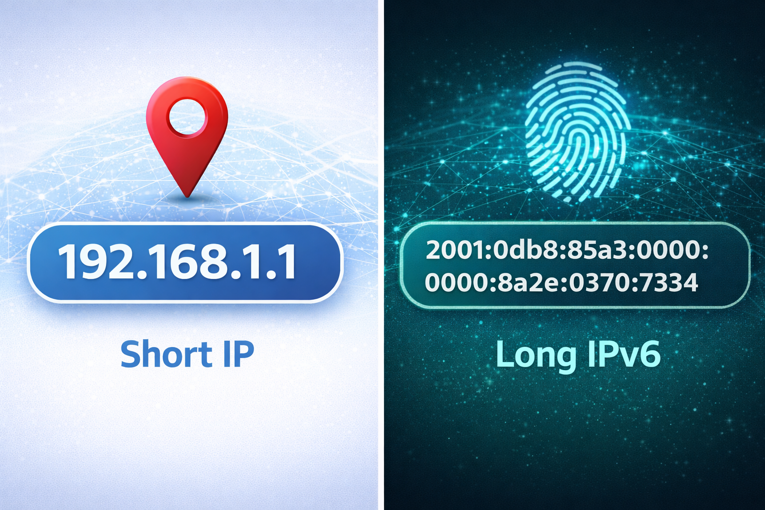 IPv4 vs IPv6 Structure