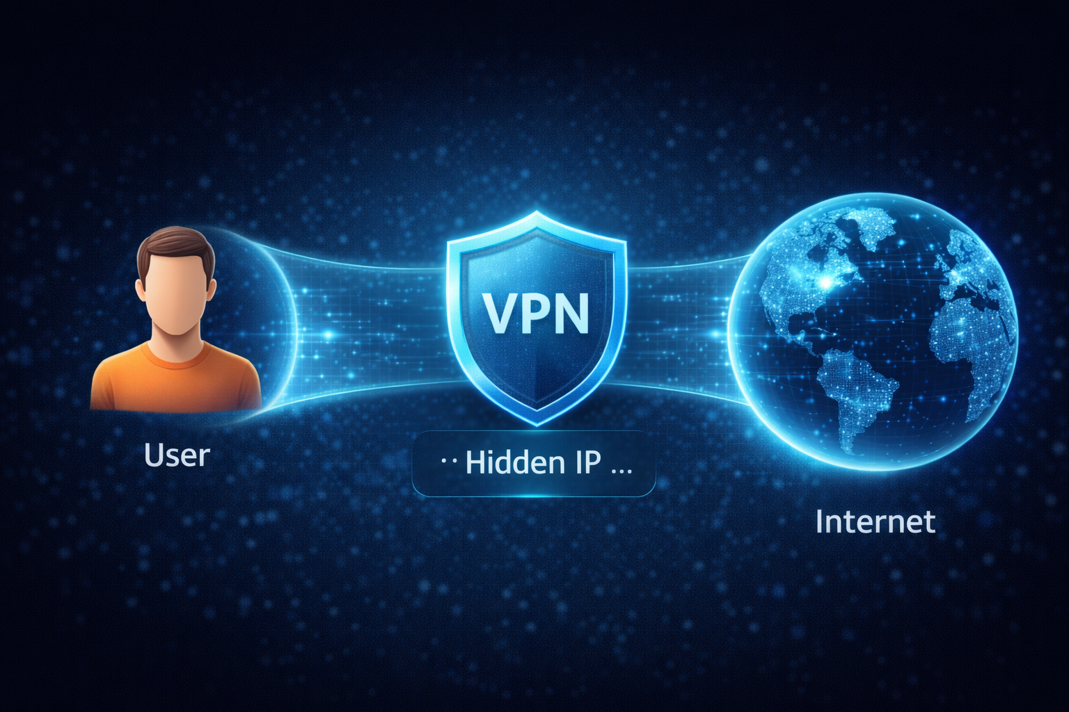 How VPN hides IP Address