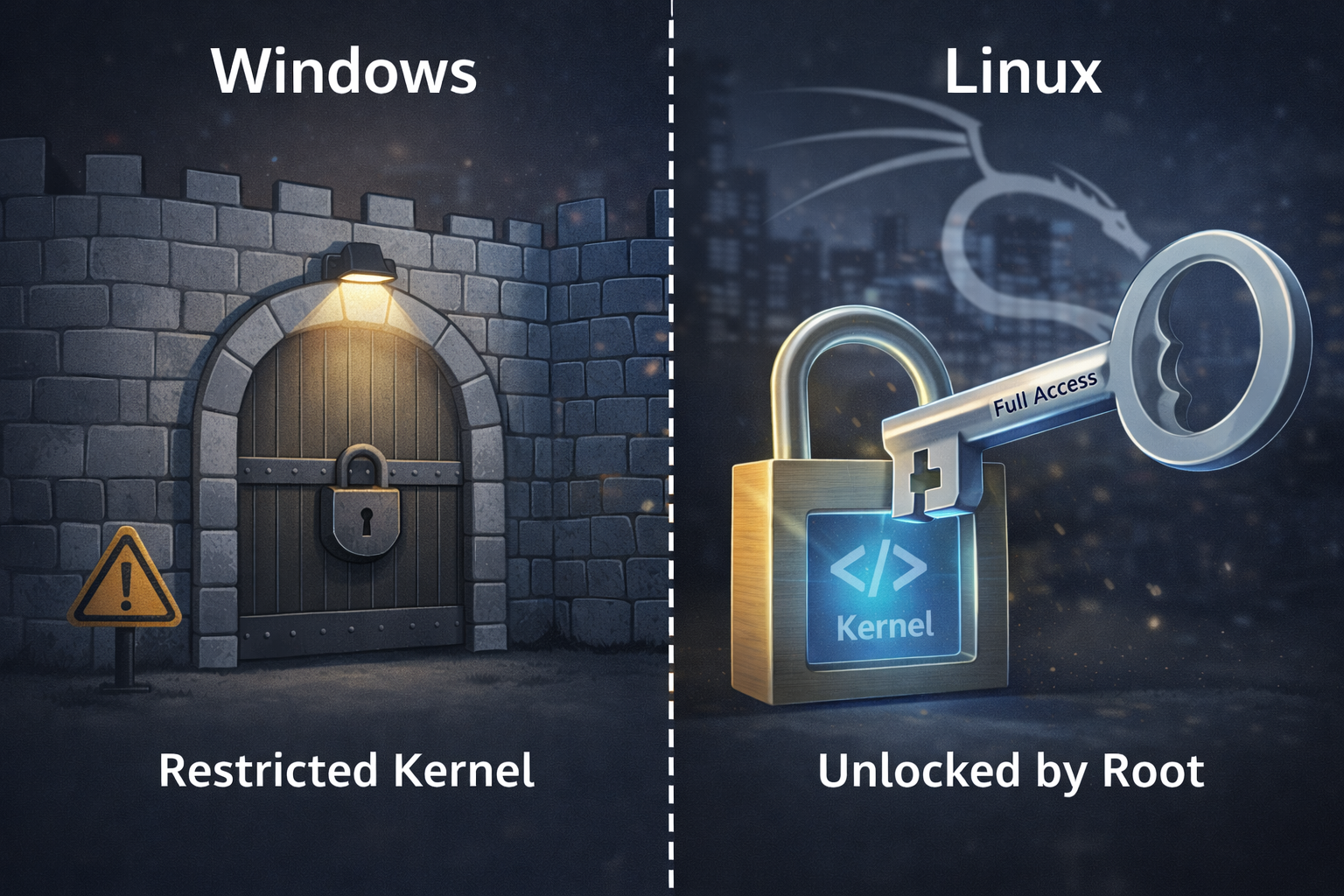 Windows Kernel vs Linux Kernel Architecture
